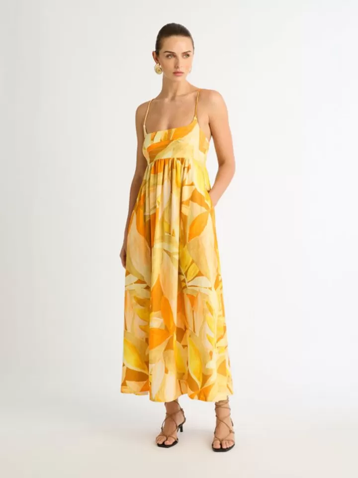 Woman SHEIKE Amber Leaves Maxi Dress